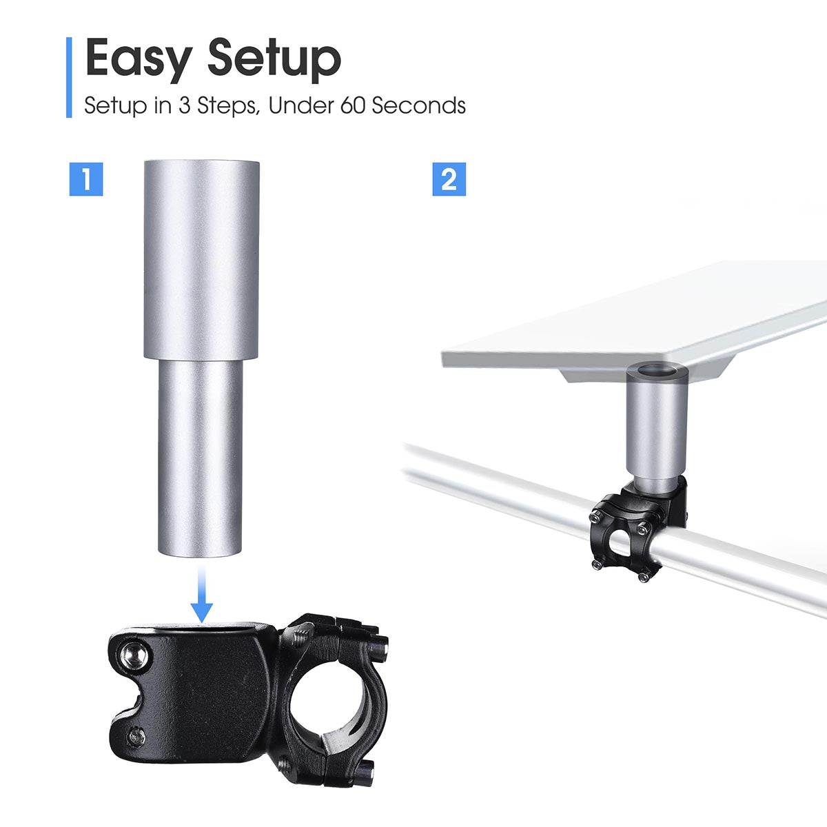 For Starlink Mount for Mini Dish to Poles, RV Ladders, Railings, Racks - xlinkcore