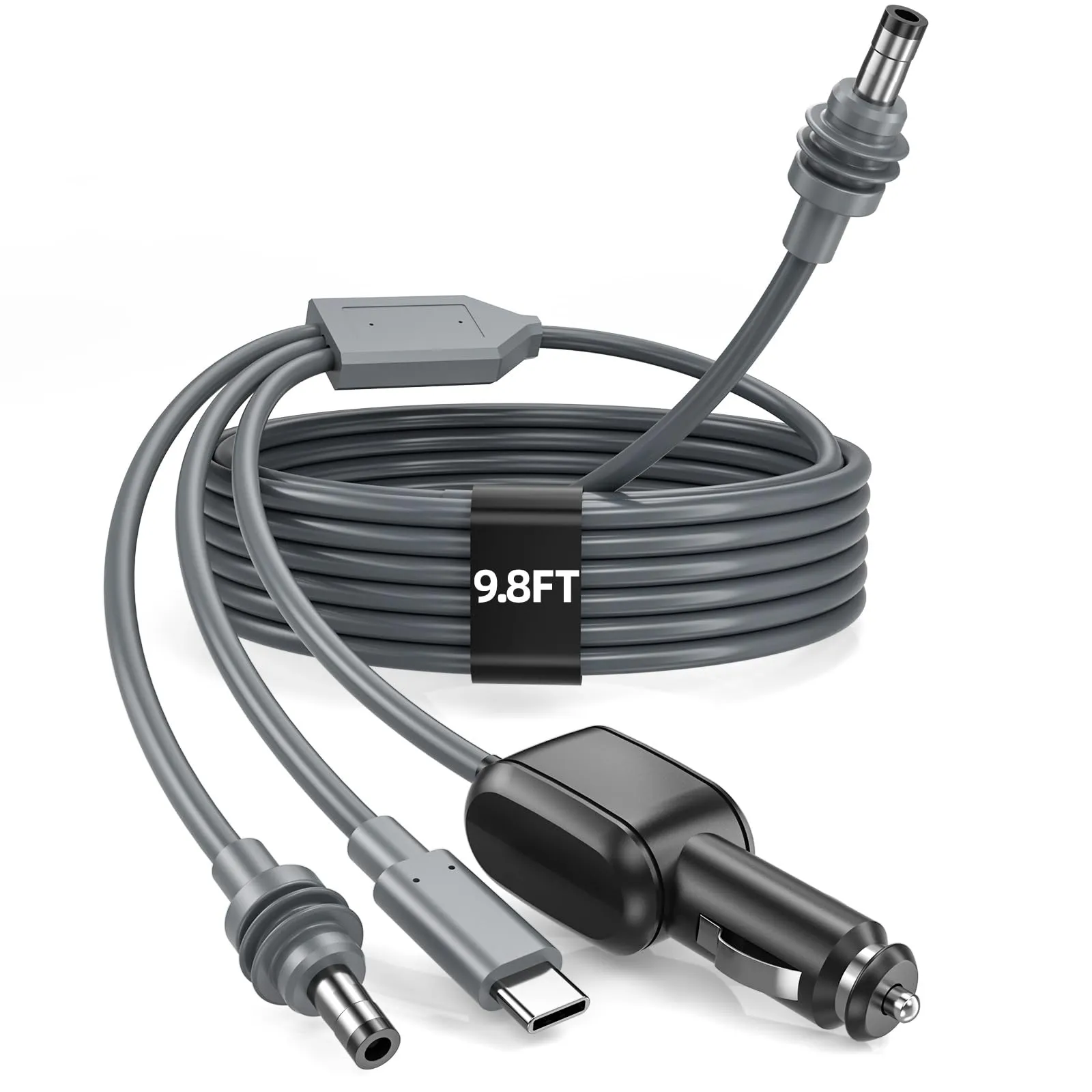 3 in 1 for Starlink Mini Cable 10FT/3M OR 16FT/5M, 18AWG Starlink Mini 100W High-Speed USB C/Car Charger/DC to DC Power Cable Starlink Mini Car Cigarette Lighter Replacement Waterproof Extension Cable Accessories - xlinkcore