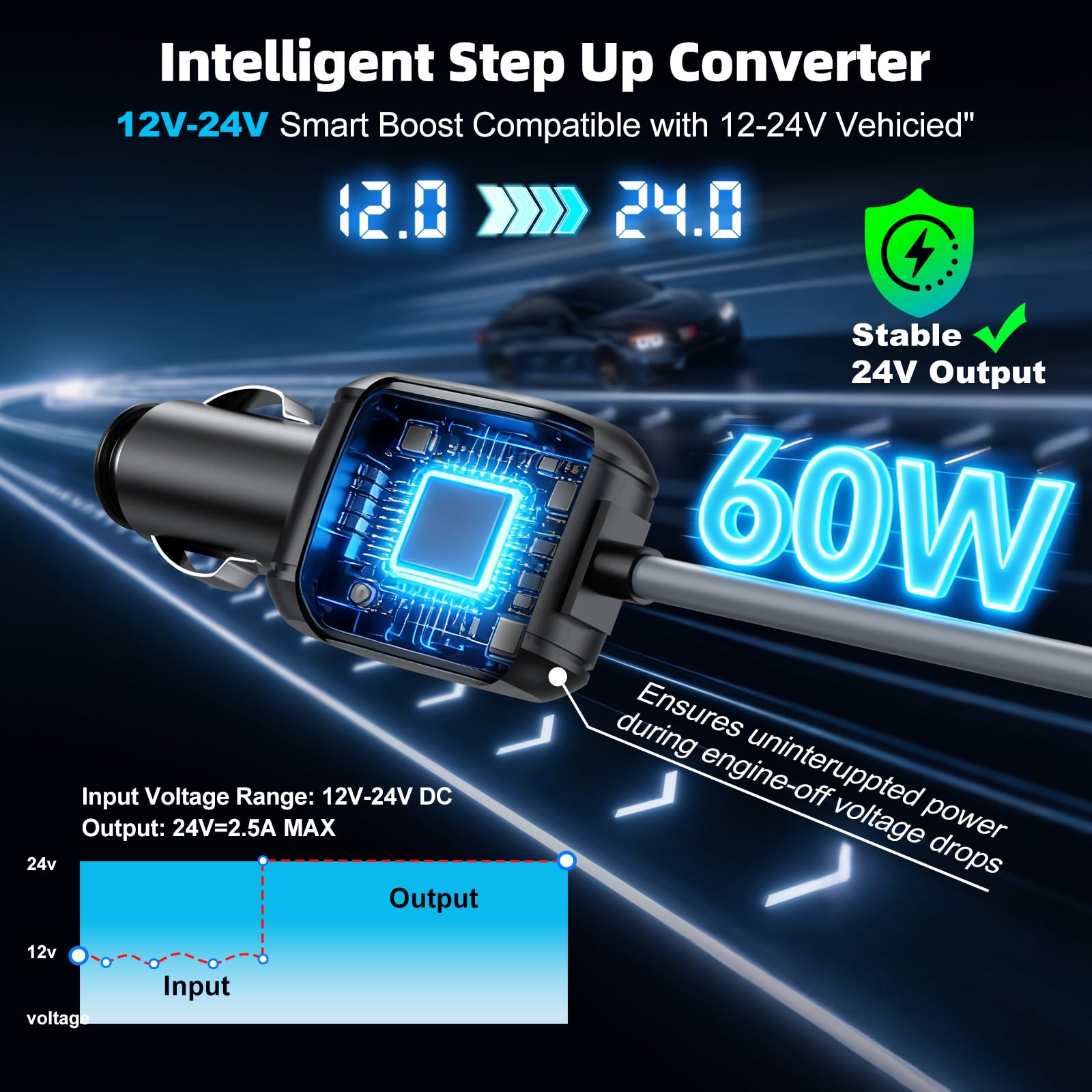 3 in 1 for Starlink Mini Cable 10FT/3M OR 16FT/5M, 18AWG Starlink Mini 100W High-Speed USB C/Car Charger/DC to DC Power Cable Starlink Mini Car Cigarette Lighter Replacement Waterproof Extension Cable Accessories - xlinkcore