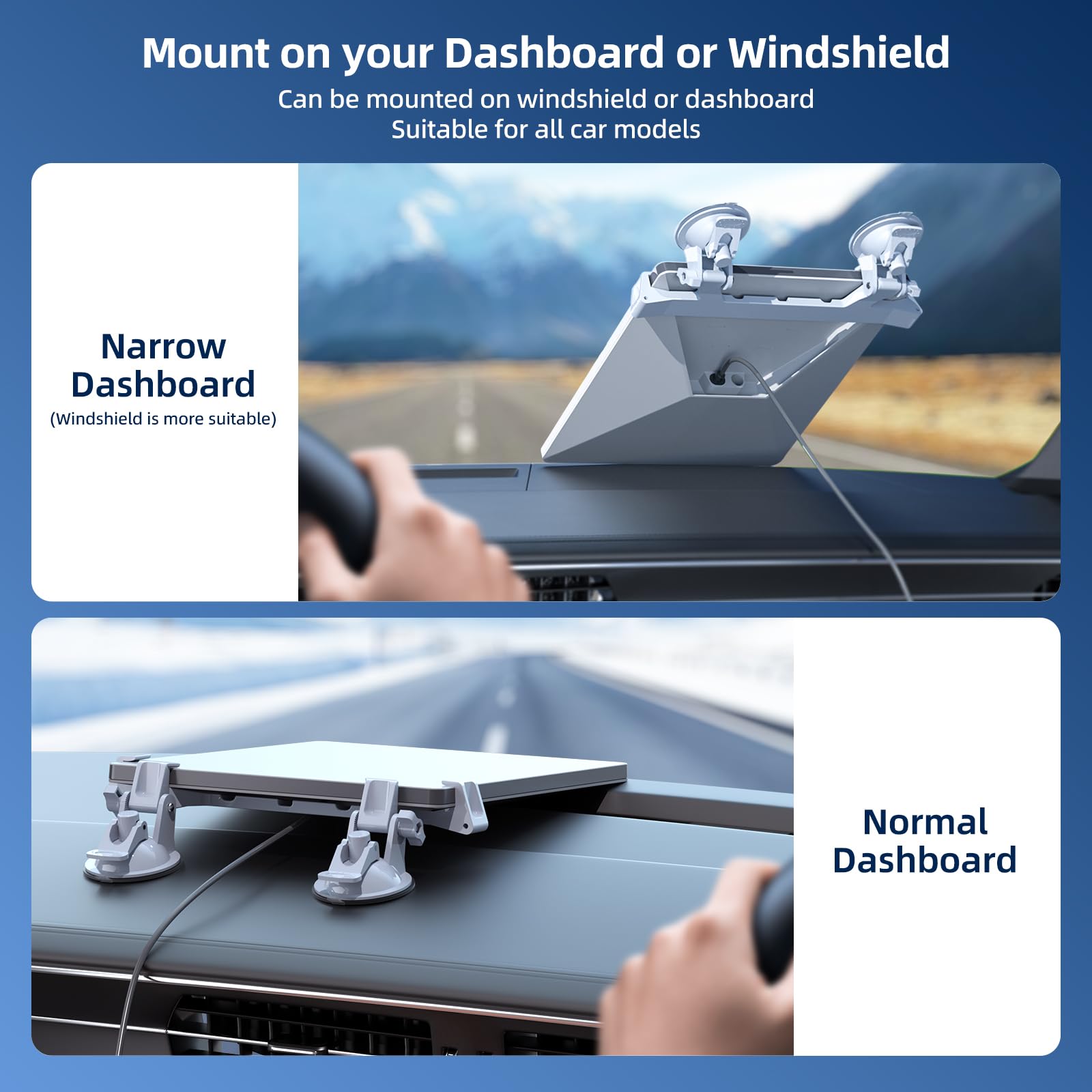For Starlink Mini Car Mount for Dashboard, Starlink Mini Suction Cup Mount for Dashboard & Windshield, Secure Mounting Kit for Most Vehicles and Ensures Stable Driving and Satellite Signal - xlinkcore