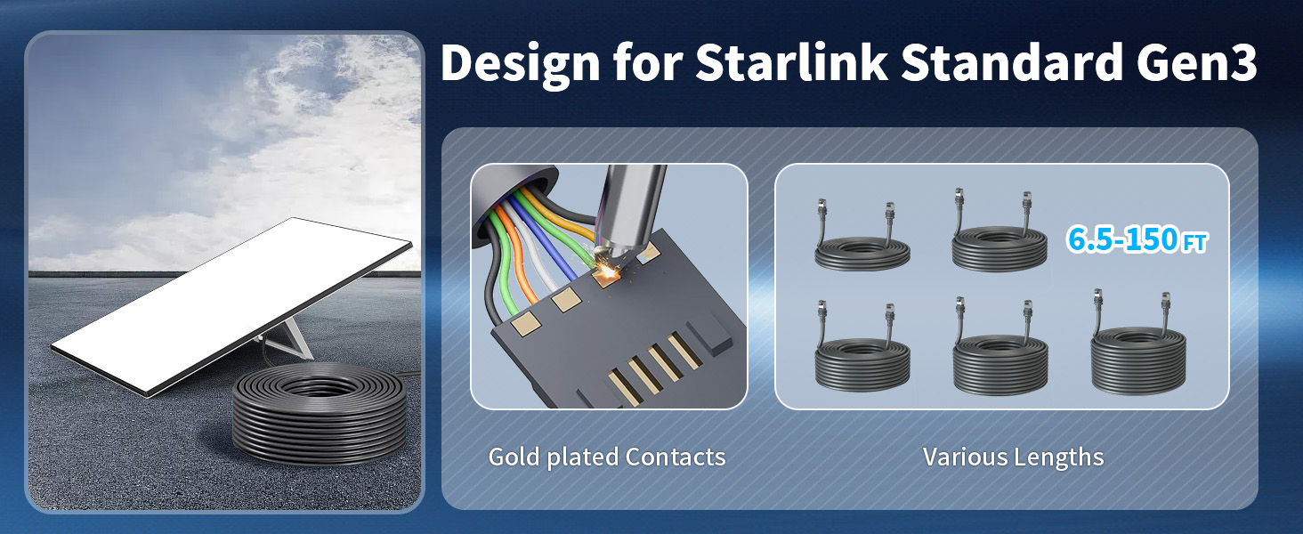 For StarLink GEN3 Cable, For Starlink Ethernet Extension Cab