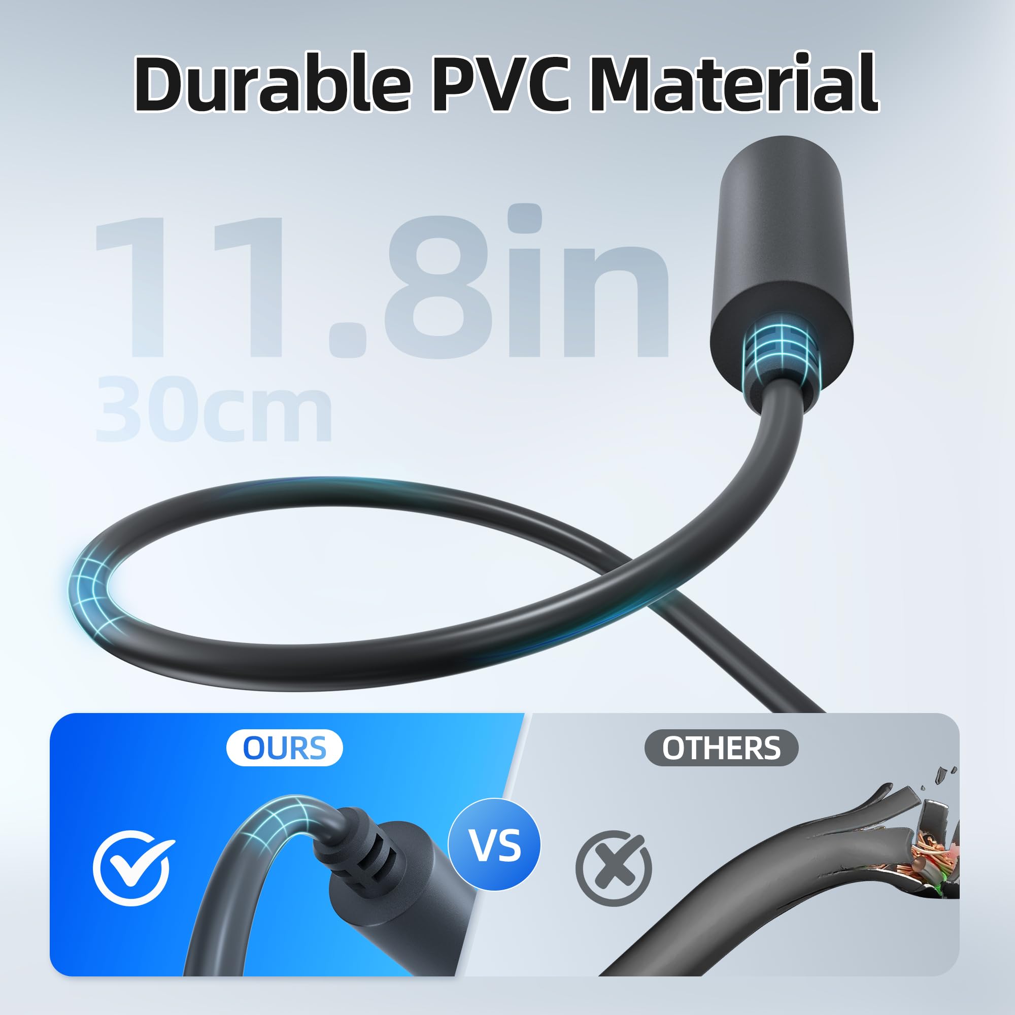 For Starlink Mini Extension Cable DaierTek Waterproof Starlink Standard Gen3 DC Cable Connector Female to Female Adapter, 0.98FT, Protable, for Camp Travel Car Rv - xlinkcore