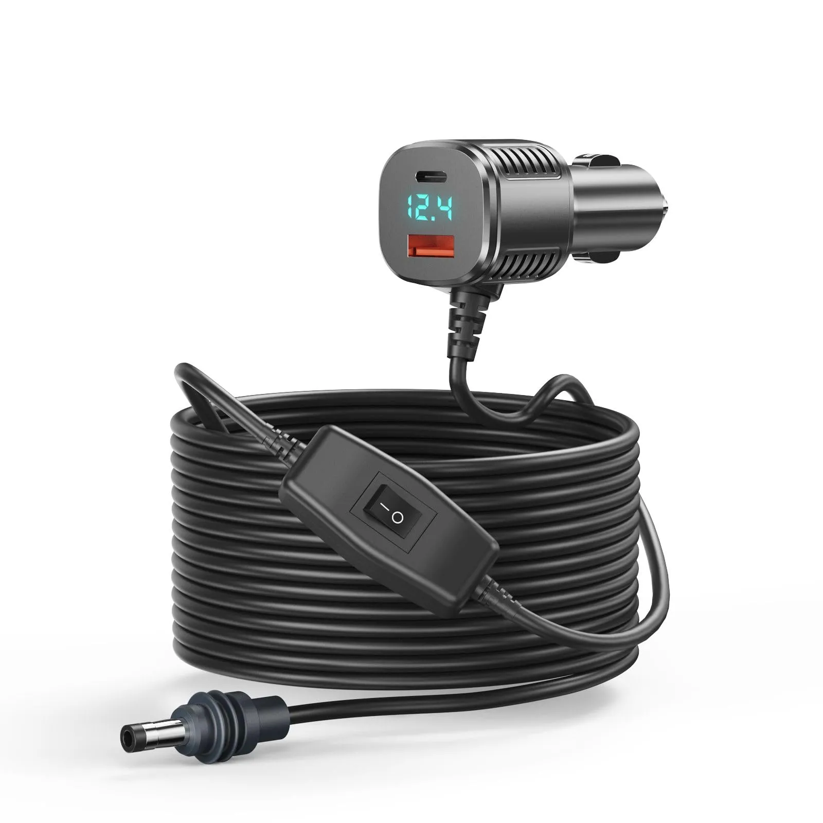 For Starlink Mini Cable, 3 in 1 Starlink Mini Car Charger DC Power Cable+ Cigarette Lighter Adapt... - xlinkcore