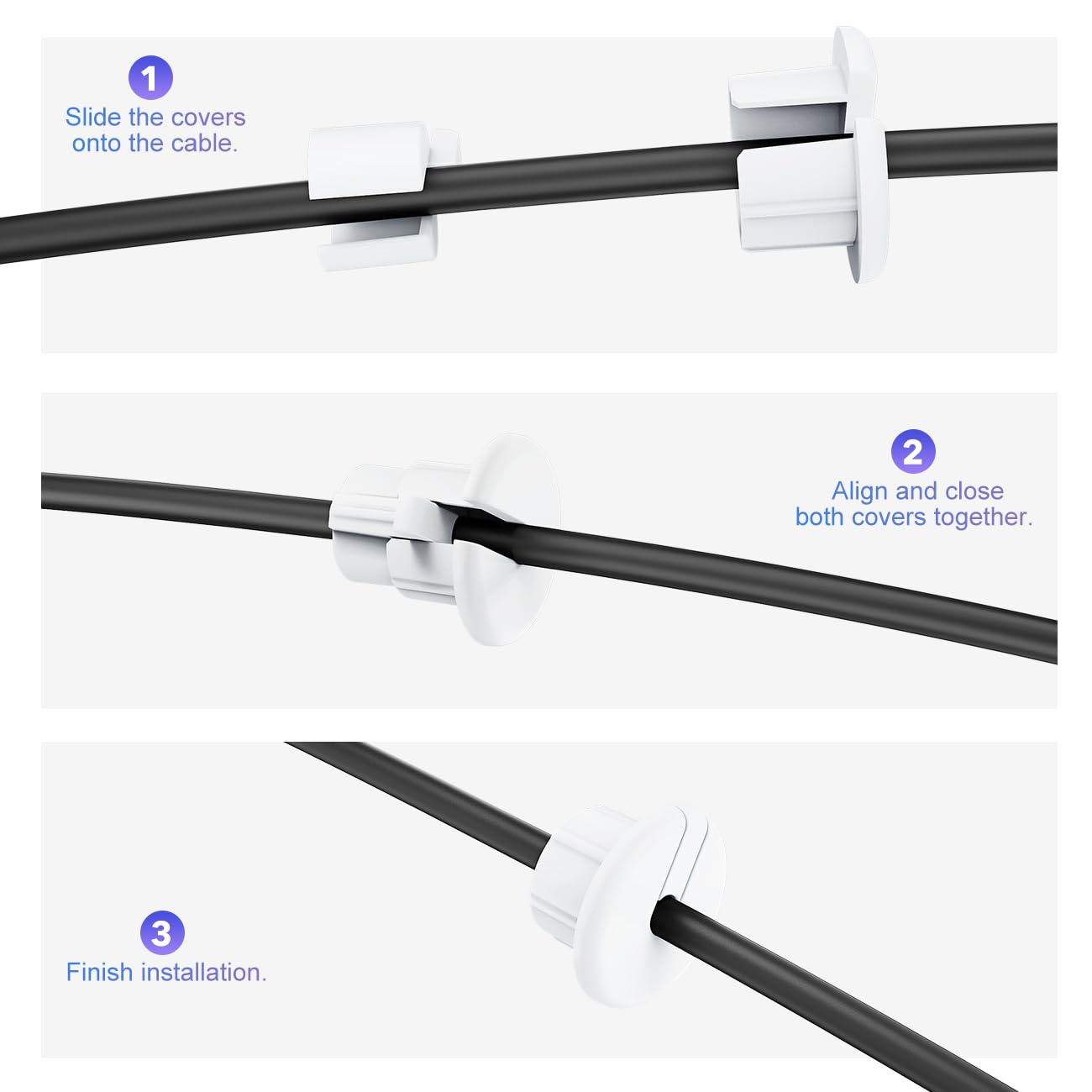 Cable Routing Kit for Starlink, Cable Mounting Kit, Starlink Accessories, Wall Grommets for Cables, Cable Wall Pass Through for 1 Inch Wall Hole and Furniture Wire Hole -  - 2 Pack - xlinkcore