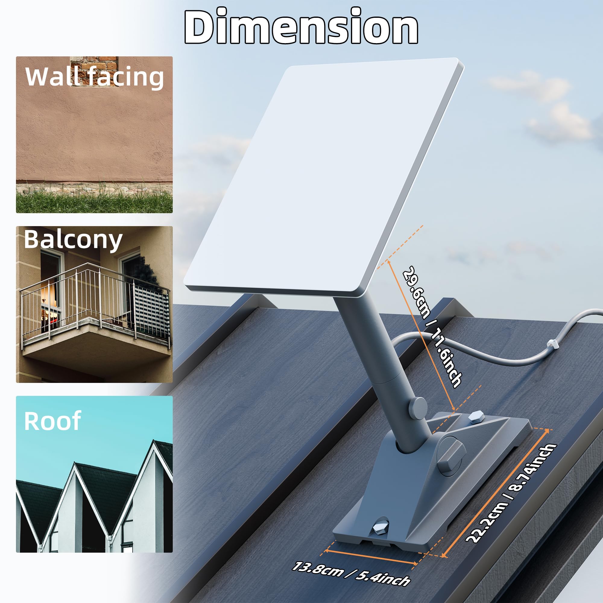 For Starlink Mini Roof Mount Adjustable Starink Mini Home Mount Heavy Duty Pole Mounting with Adjustable Tilt 90 for Better Signal - xlinkcore