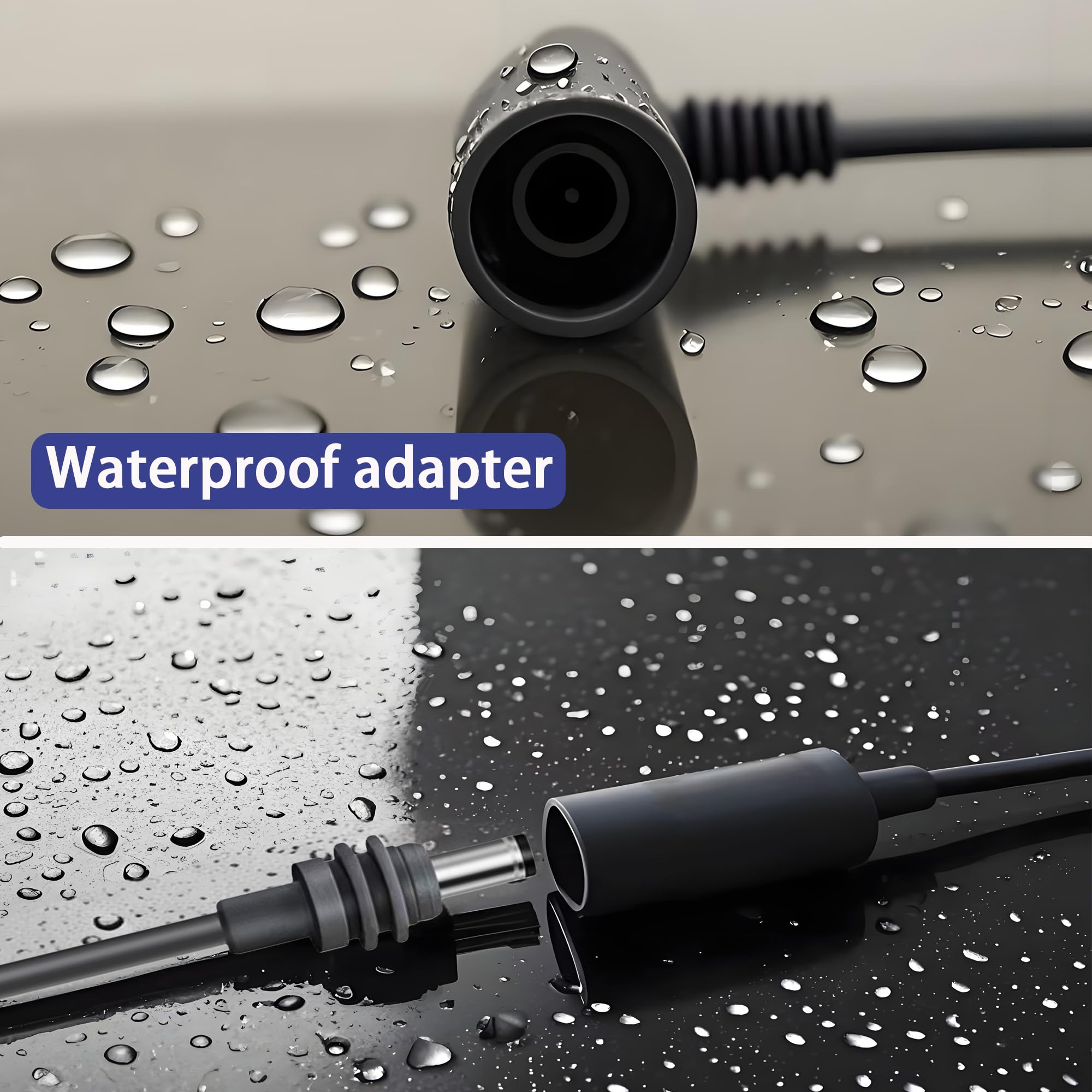For Starlink Mini Extension Cable 23.5CM, Waterproof DC Male to DC Female Extender Cord, Power Converter Adapter, Compatible with Starlink Mini Pipe Adapter & Original Power Cable - xlinkcore