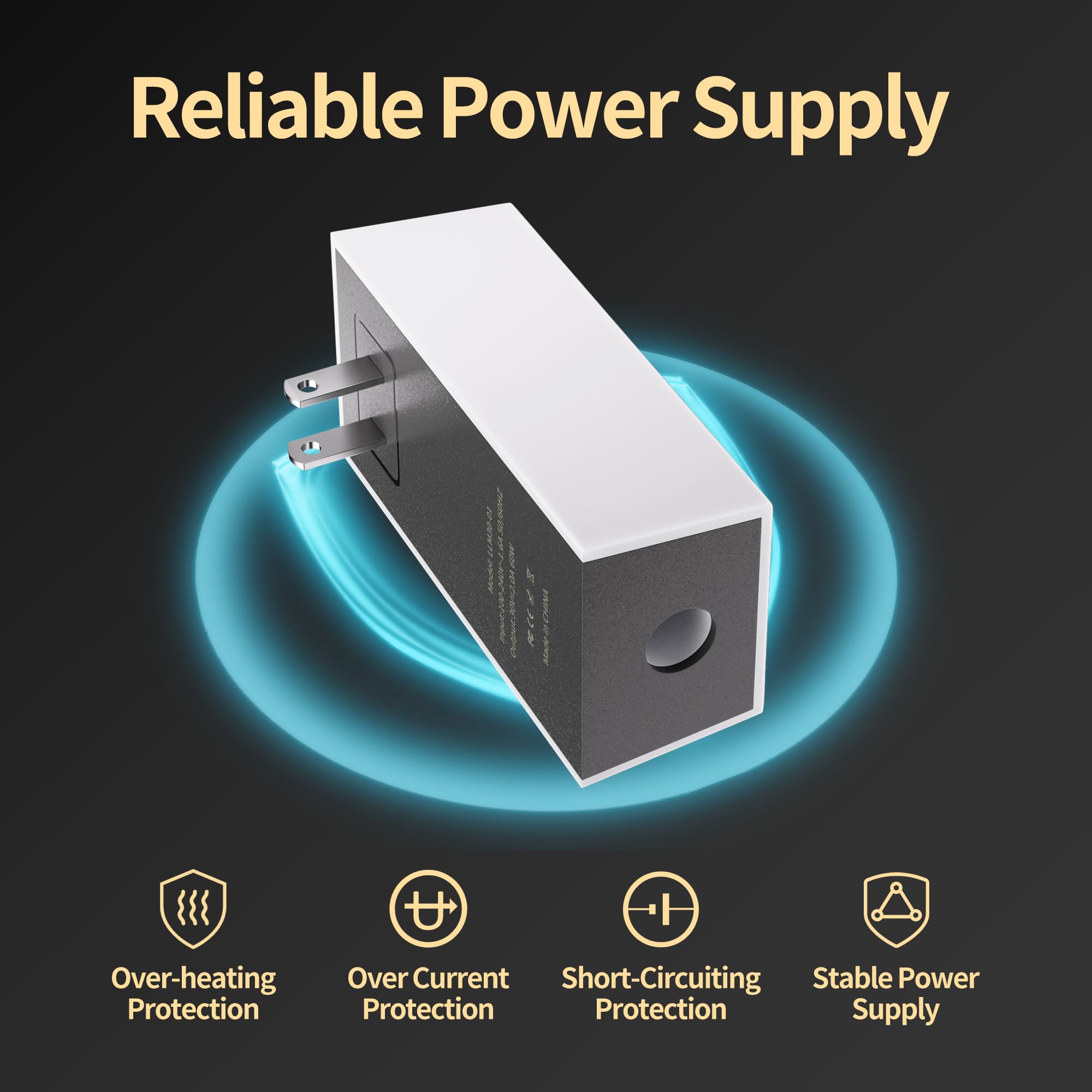 For Starlink Mini Charger 60W Replacement Power Supply AC Adapter 30V 2A Output Wall Charger Plug for Starlink Mini Dish - xlinkcore