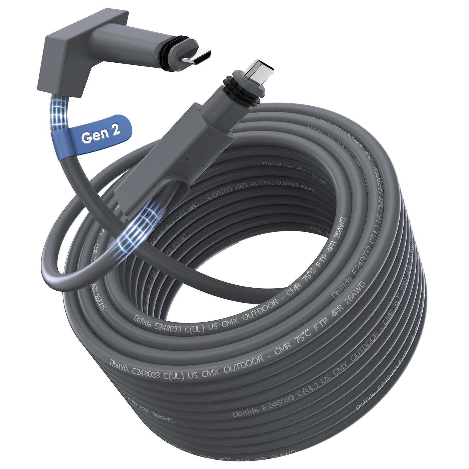 For Starlink Cable Gen 2 30FT 75FT 100FT 150FT, CMX CMR Rated 24AWG Starlink Replacement Cable 1200Mbps, Starlink Extension Ethernet Cable - xlinkcore