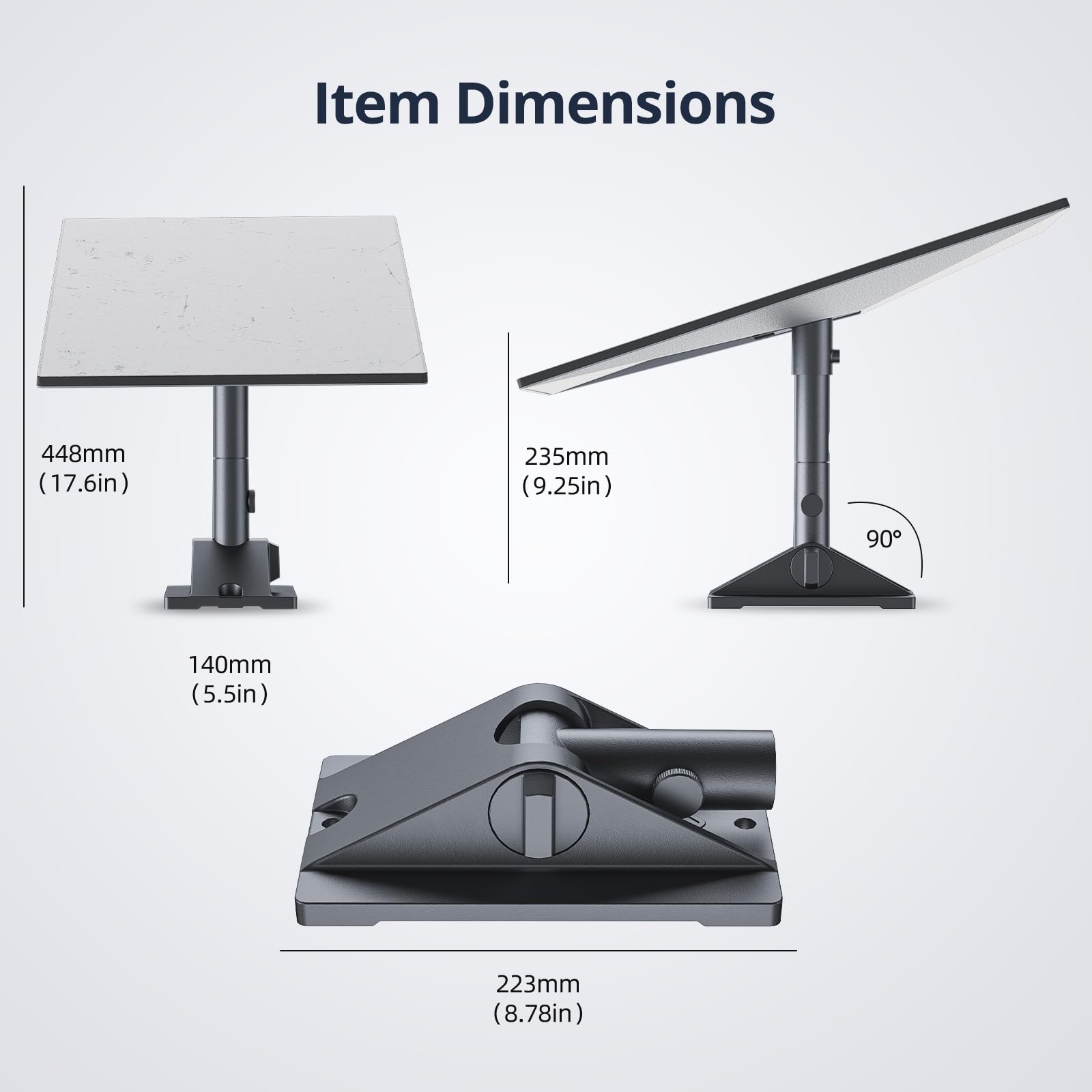 For Starlink Gen 3 Mount, Starlink Pivot Mount with Pipe Adapter and Mast, Swiveling Mechanism Design, Standard Gen 3 Mount for Slanted, shingled Roofs, Easy to Install and Adjust. - xlinkcore