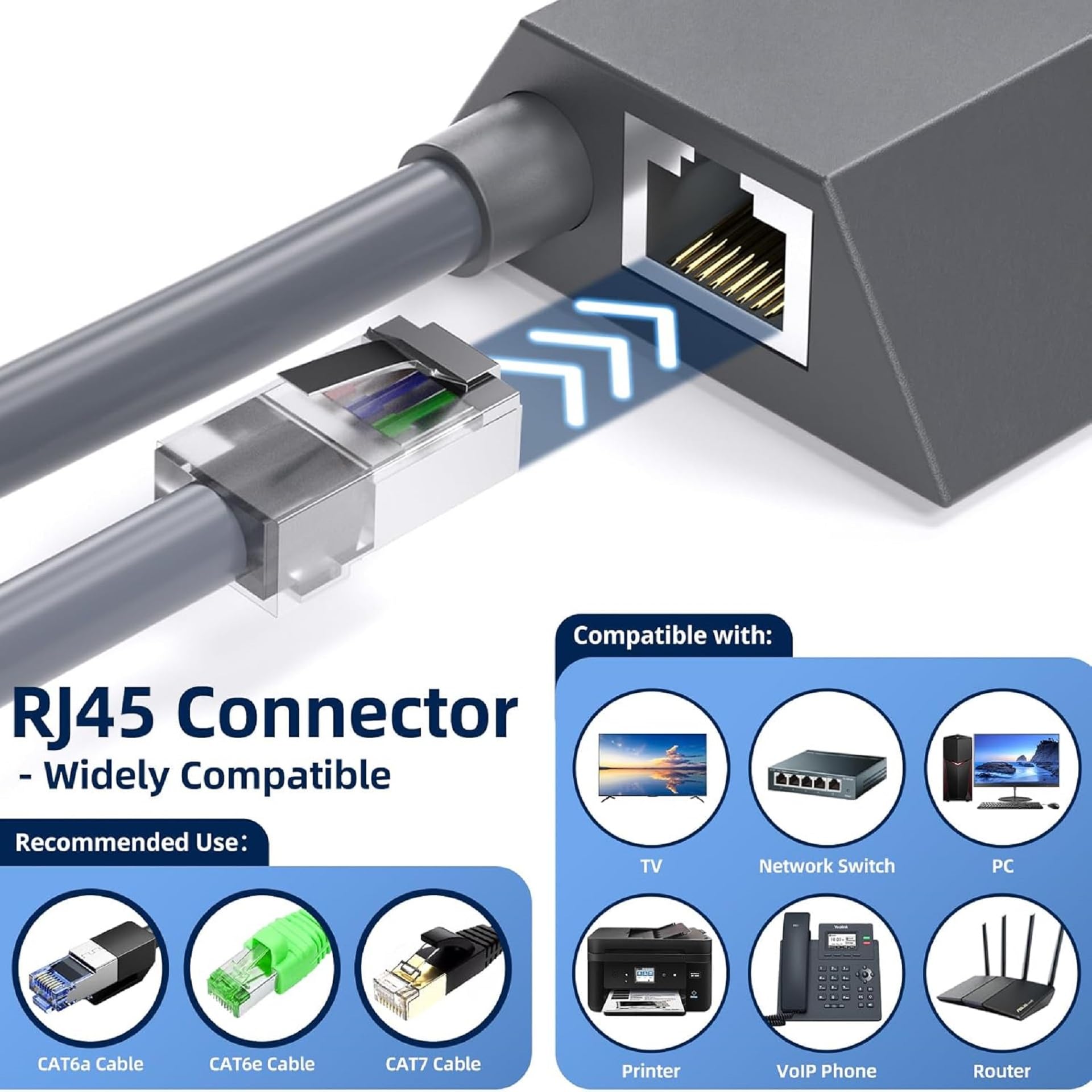 For Starlink Gen 2 Ethernet Adapter, For Starlink Ethernet Adapter for Standard Actuated Gen 2, RJ45 Gigabit Wired External Network with Fast & Stable Internet Connection - xlinkcore