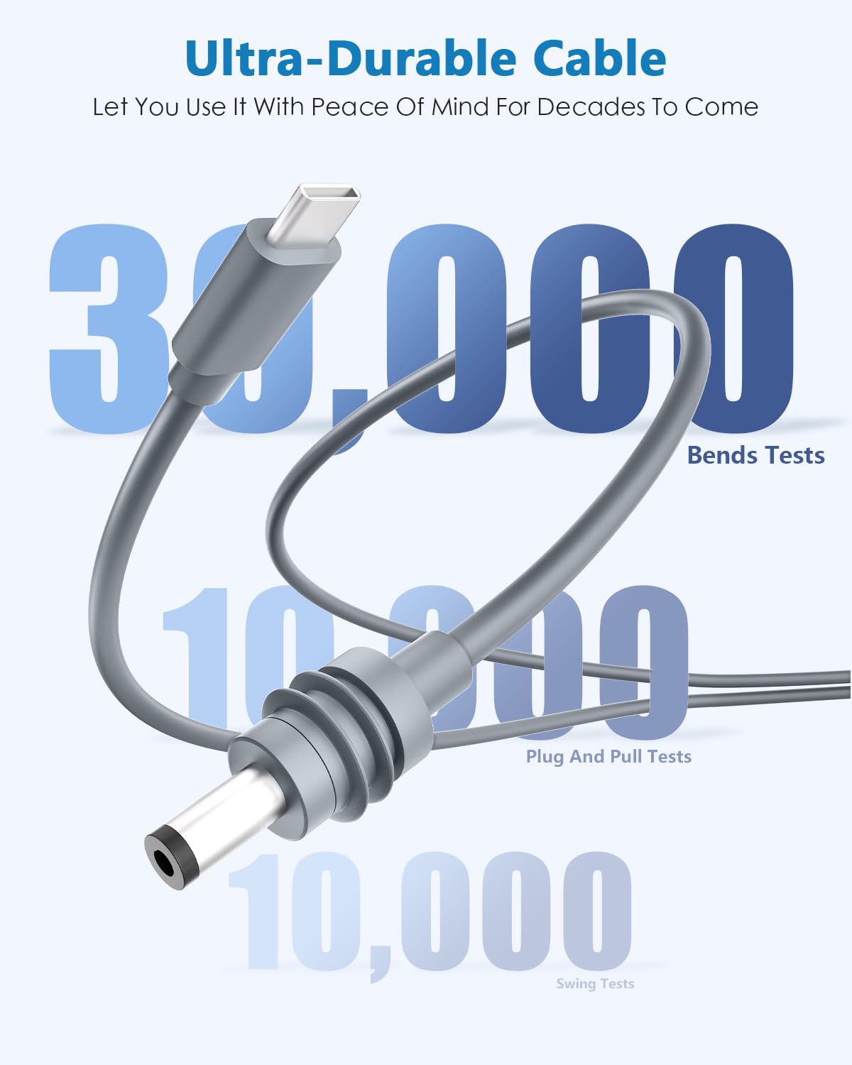 For Starlink Mini USB C to DC Power Cable 16.4 FT/5 M Starlink Mini Cable 100W USB Type-C Input to DC Barrel Jack Charging Cord Waterproof Work with 100W+ PD Source 18AWG - xlinkcore