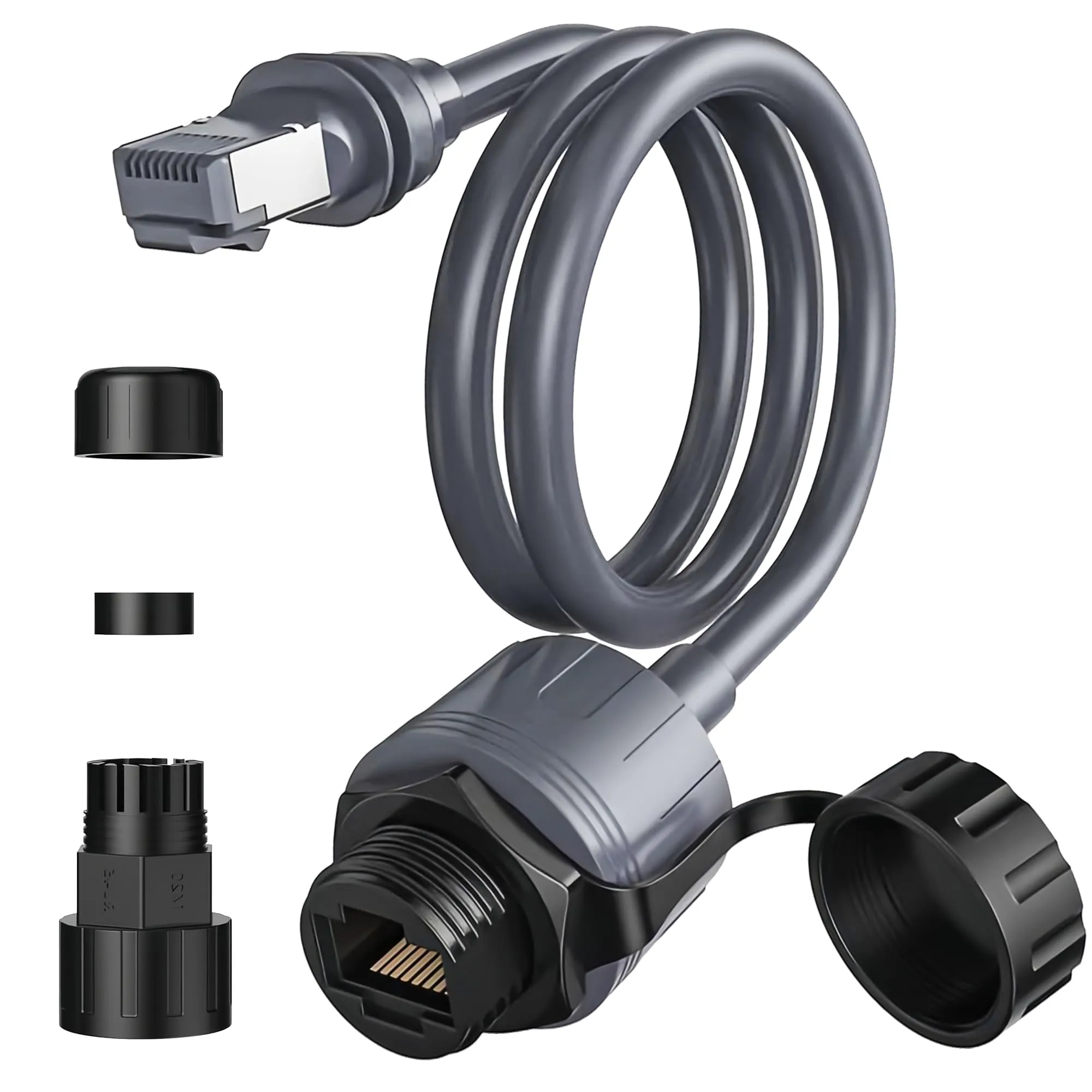 (1 Pack) For Starlink Gen 3 & Mini Ethernet Adapter - 2000Mbps 24AWG IP68 Waterproof SPX to RJ45 Coupler - xlinkcore