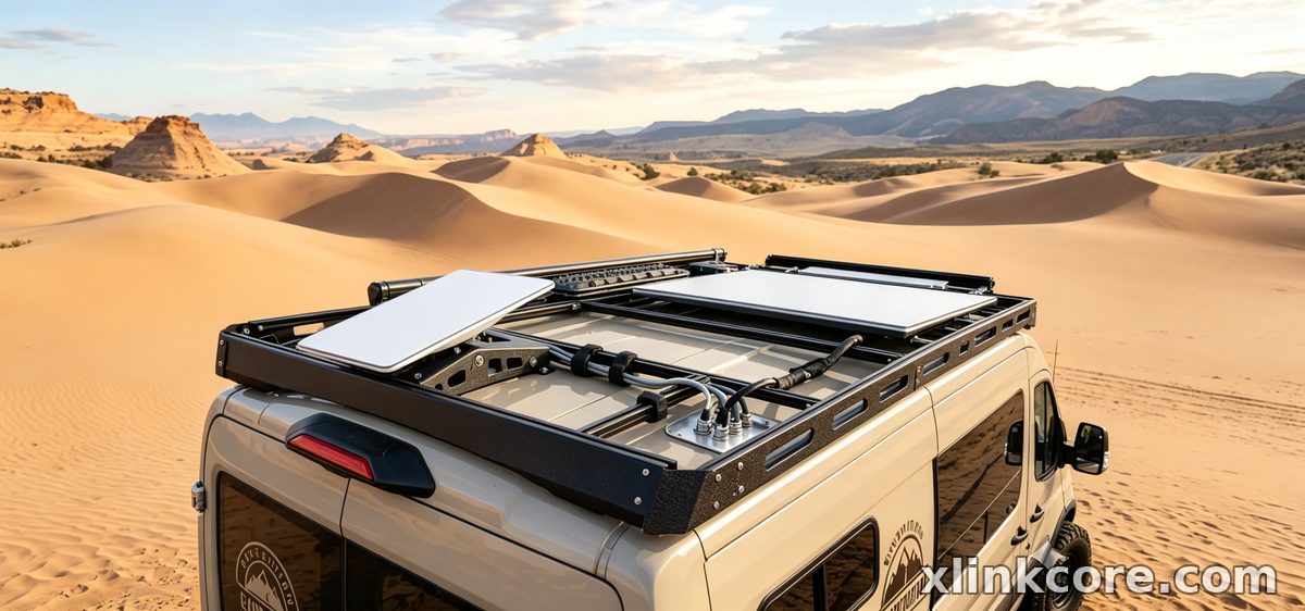 RV Starlink Mount and 12V DC Power for Van Life